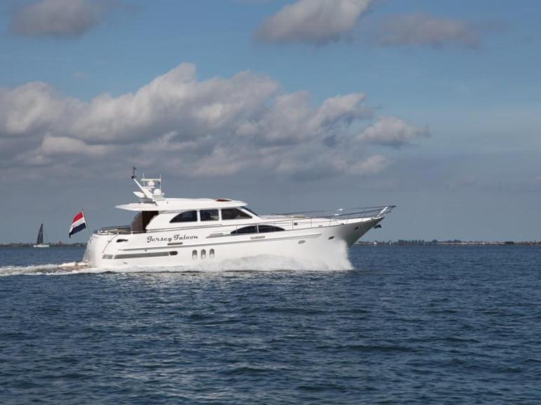 Van der Valk Shipyard custom Dutch motor yacht Jersey Falcon for sale