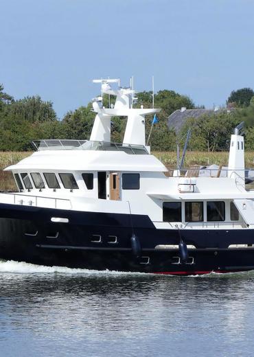 De Alm Werner Yacht Design Delfino Trawler Raised Wheelhouse Dutch Motor Yacht Polar Spirit Polestar for sale