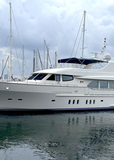 Moonen René van der Velden design custom dutch motor yacht Ciao for sale