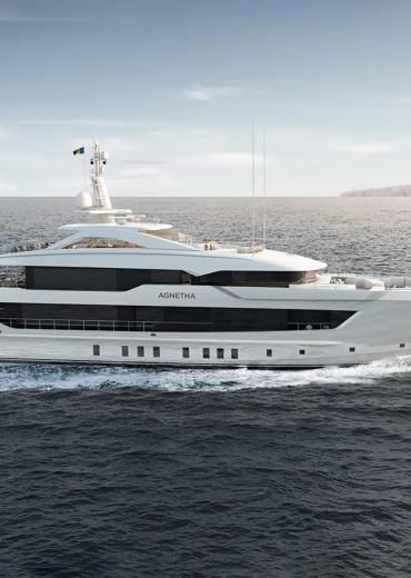 Heesen FDHF Omega Architects Van Oossanen Luca Dini Custom Dutch motor yacht Project Agnetha for sale